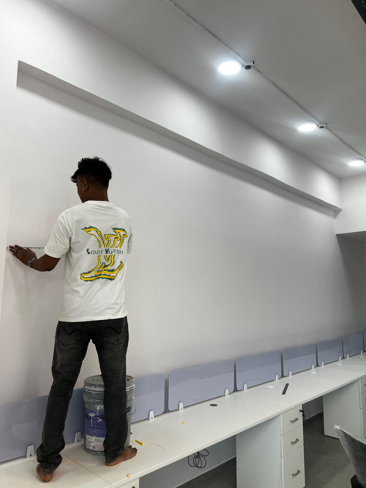 Hand-painted mural by Bombay Mural