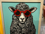 Hand-painted mural by Bombay Mural
