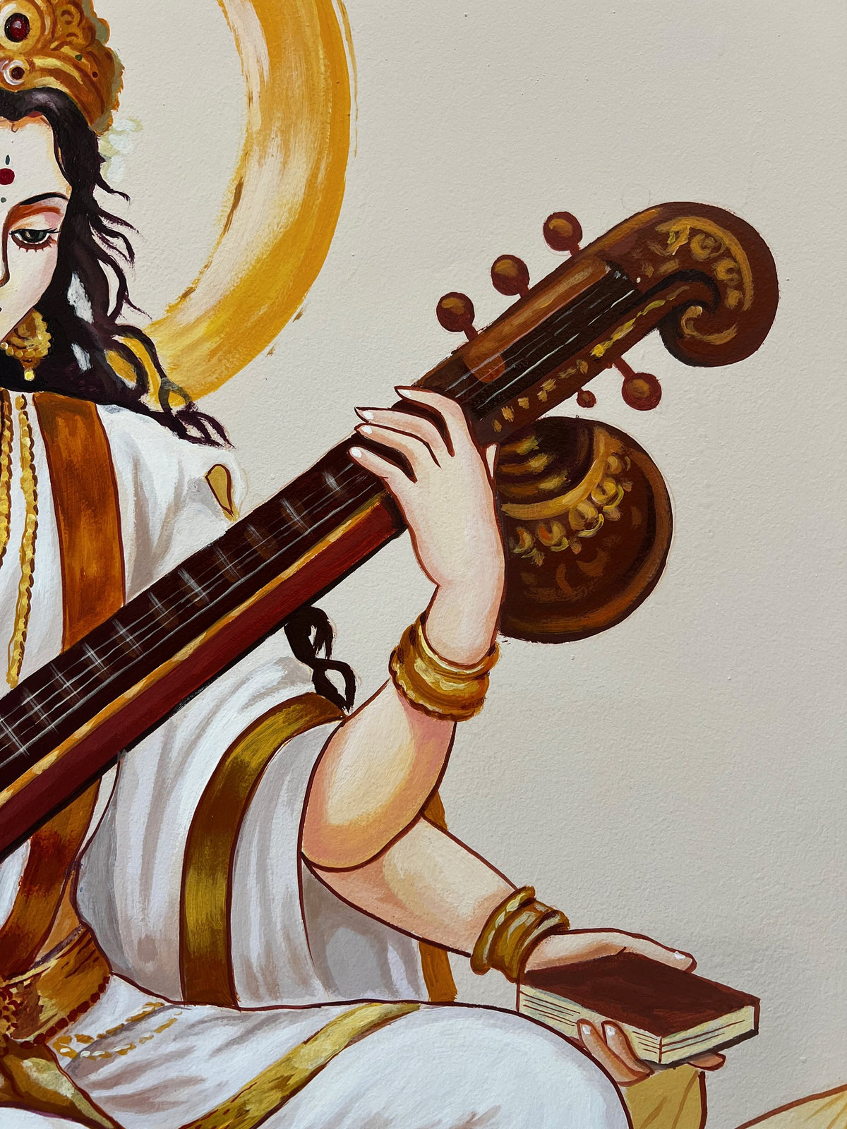 the veena, close